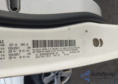 2011 Dodge Journey Express z USA, uszkodzony, nr VIN 3D4PG4FB5BT545758